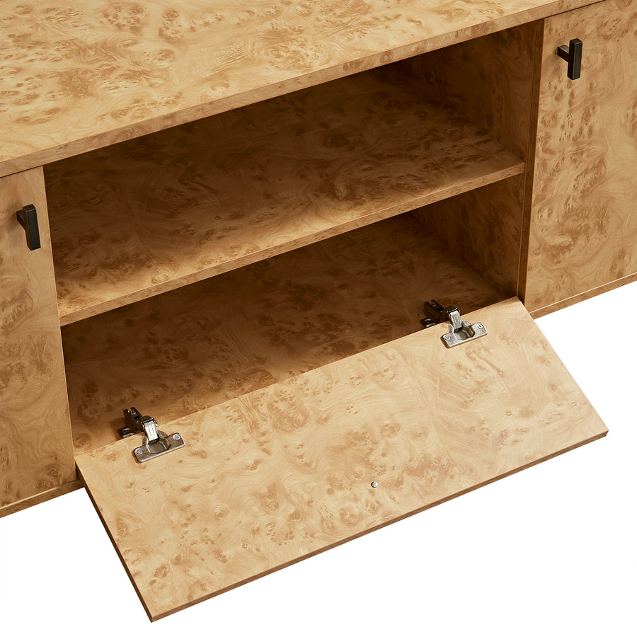 Marcel 150cm TV Unit, Natural Burlwood