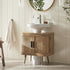Izzy Curved Rattan Undersink Unit, Natural - daals