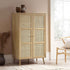 Frances Woven Rattan Compact Double Wardrobe, Natural - daals