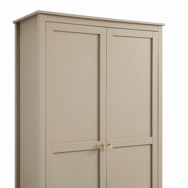 Oakham Double Wardrobe, Deep Greige