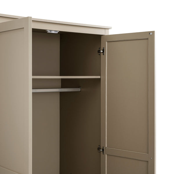 Oakham Double Wardrobe, Deep Greige