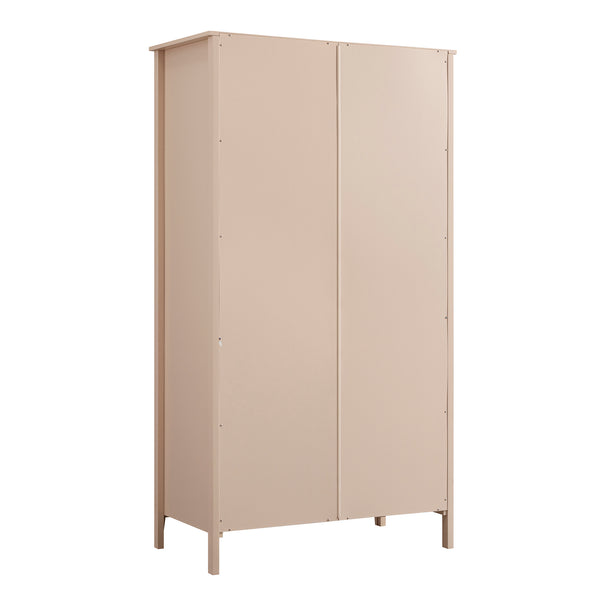 Oakham Double Wardrobe, Nude Pink
