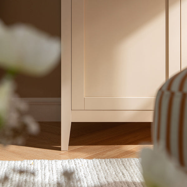 Oakham Double Wardrobe, Nude Pink