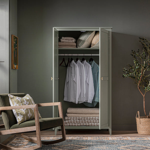 Oakham Double Wardrobe, Desert Sage