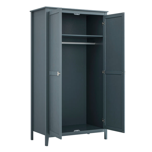 Oakham Double Wardrobe, Stormy Blue