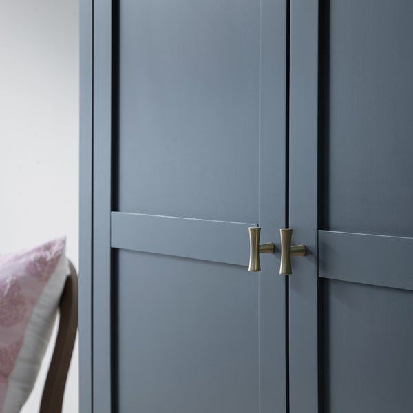 Oakham Double Wardrobe, Stormy Blue