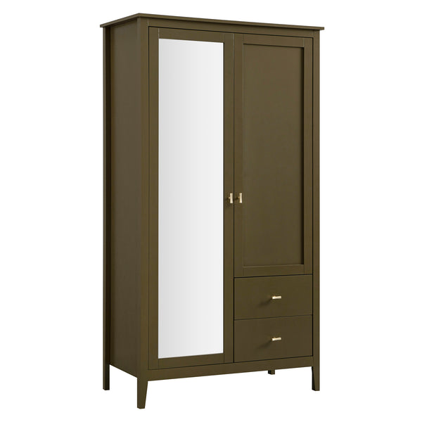 Oakham Mirrored Double Wardrobe, Olive Grove