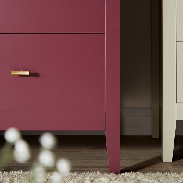 Oakham Mirrored Double Wardrobe, Wild Cherry - daals