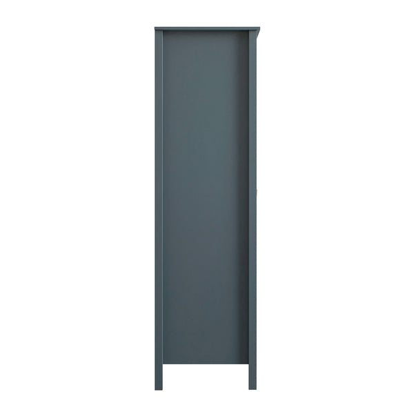 Oakham Mirrored Double Wardrobe, Stormy Blue