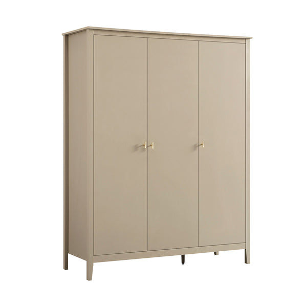 Oakham Triple Wardrobe, Deep Greige
