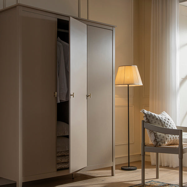 Oakham Triple Wardrobe, Deep Greige