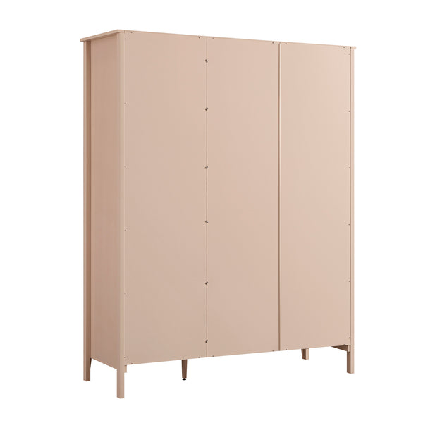 Oakham Triple Wardrobe, Nude Pink