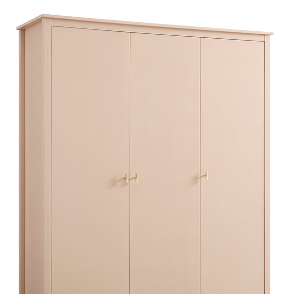 Oakham Triple Wardrobe, Nude Pink
