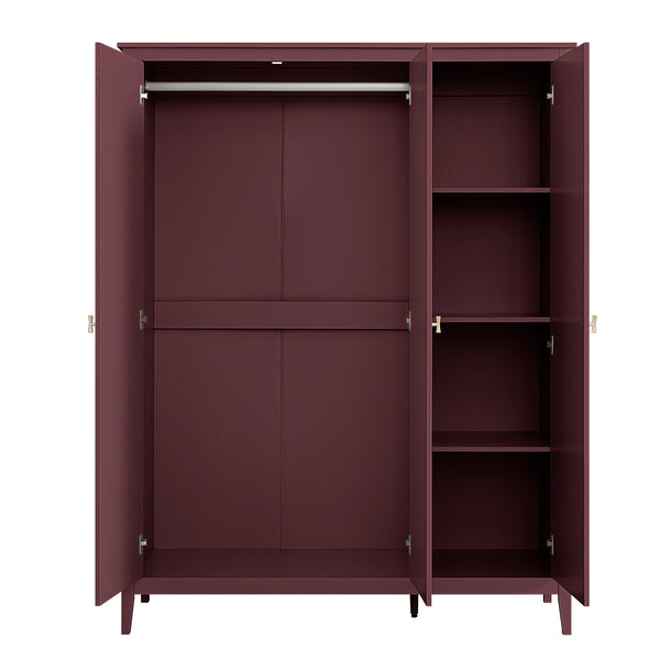 Oakham Triple Wardrobe, Wild Cherry - daals