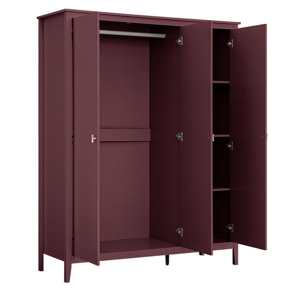 Oakham Triple Wardrobe, Wild Cherry - daals