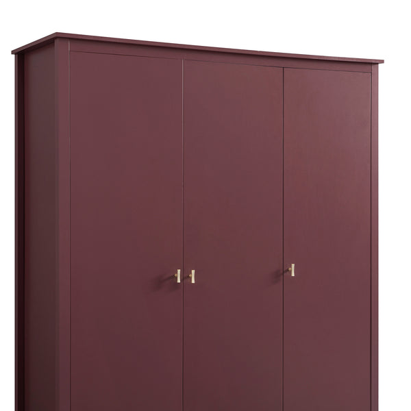 Oakham Triple Wardrobe, Wild Cherry - daals