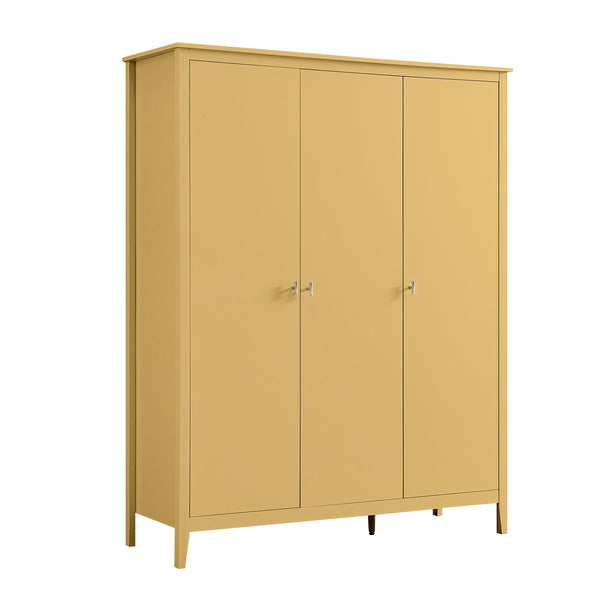 Oakham Triple Wardrobe, Rattan Yellow - daals