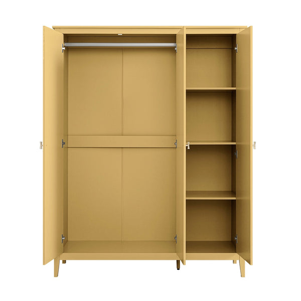 Oakham Triple Wardrobe, Rattan Yellow - daals