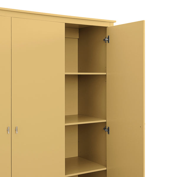 Oakham Triple Wardrobe, Rattan Yellow - daals