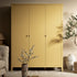 Oakham Triple Wardrobe, Rattan Yellow - daals