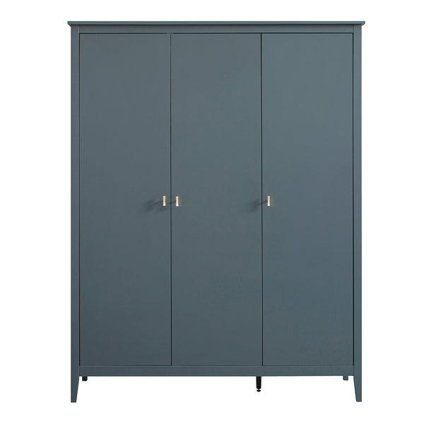Oakham Triple Wardrobe, Stormy Blue