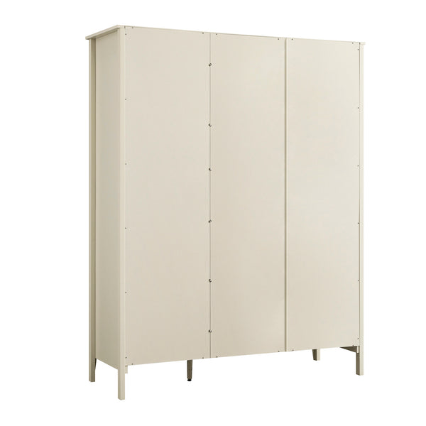 Oakham Triple Wardrobe, Shaded White