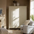 Oakham Triple Wardrobe, Shaded White - daals