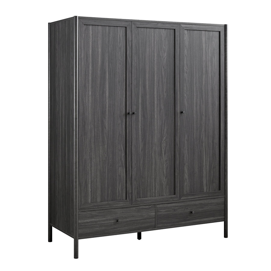Linden Triple Wardrobe, Ebony - daals
