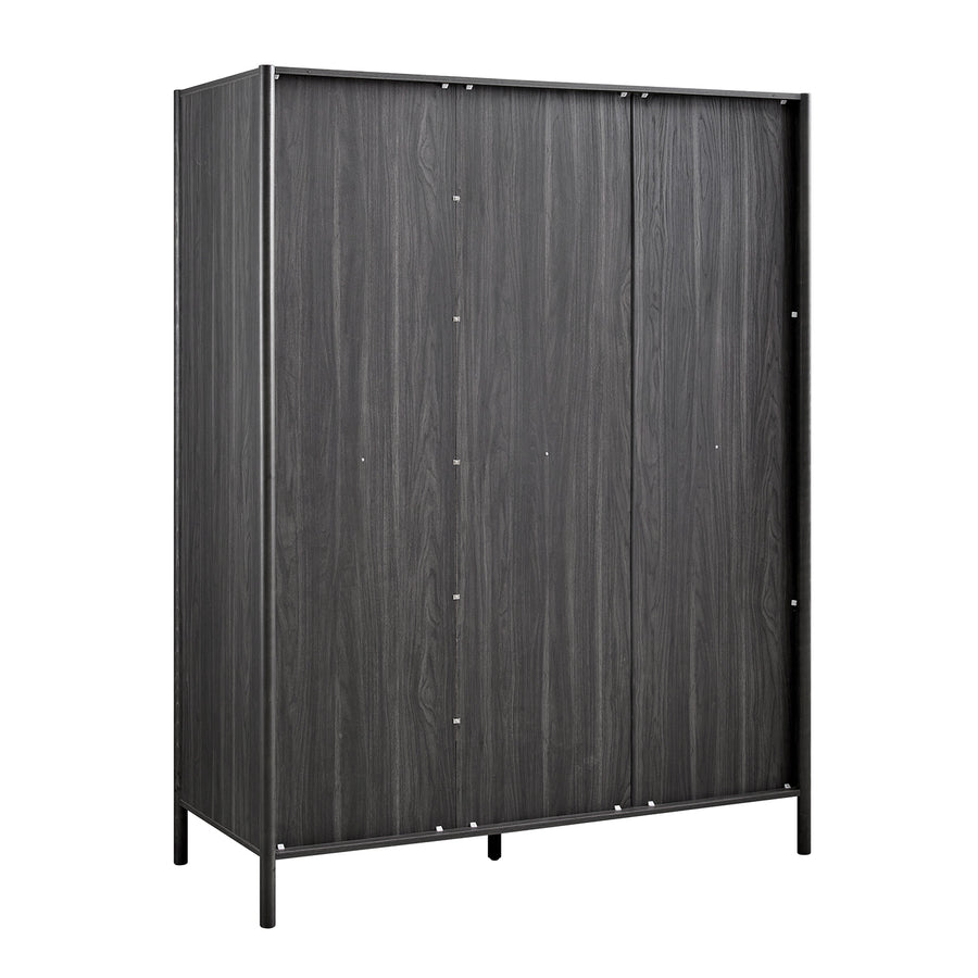Linden Triple Wardrobe, Ebony - daals