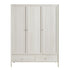 Linden Triple Wardrobe, White Washed