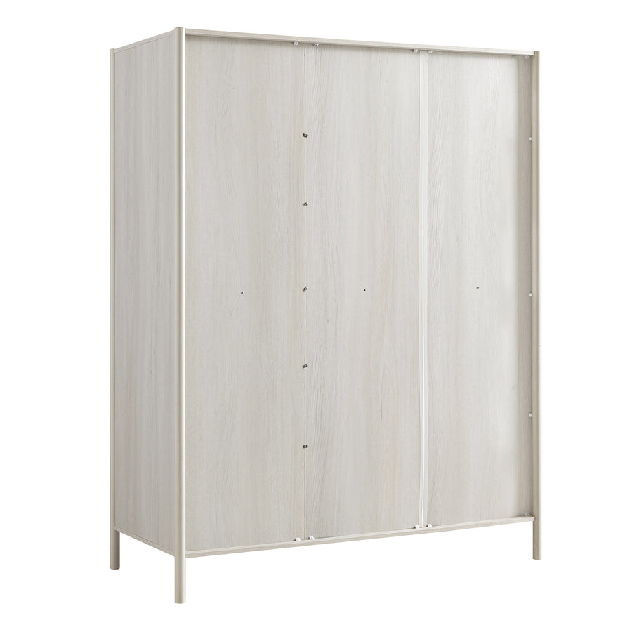 Linden Triple Wardrobe, White Washed