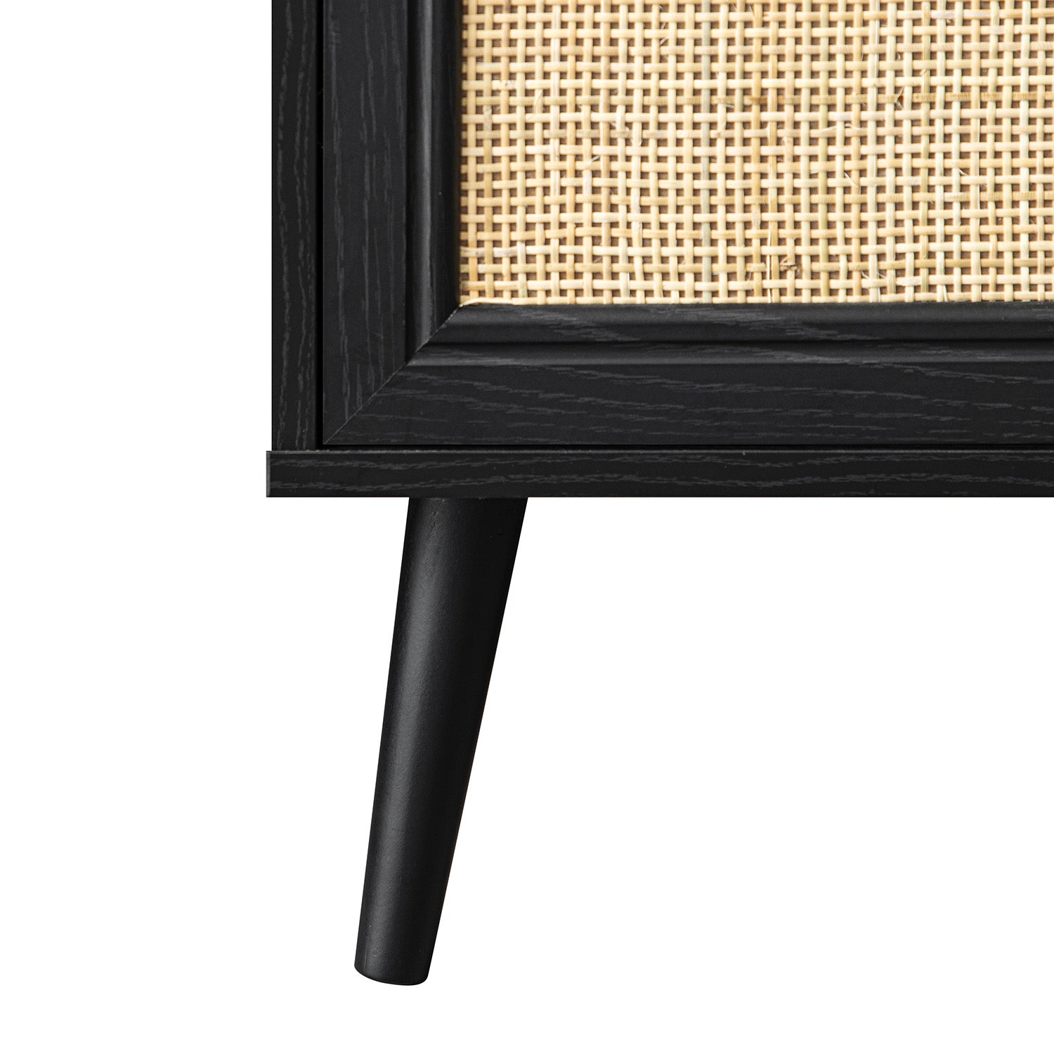 Frances Woven Rattan Writing Bureau, Black