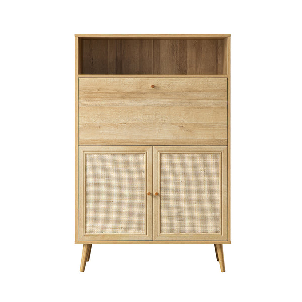Frances Woven Rattan Writing Bureau, Natural