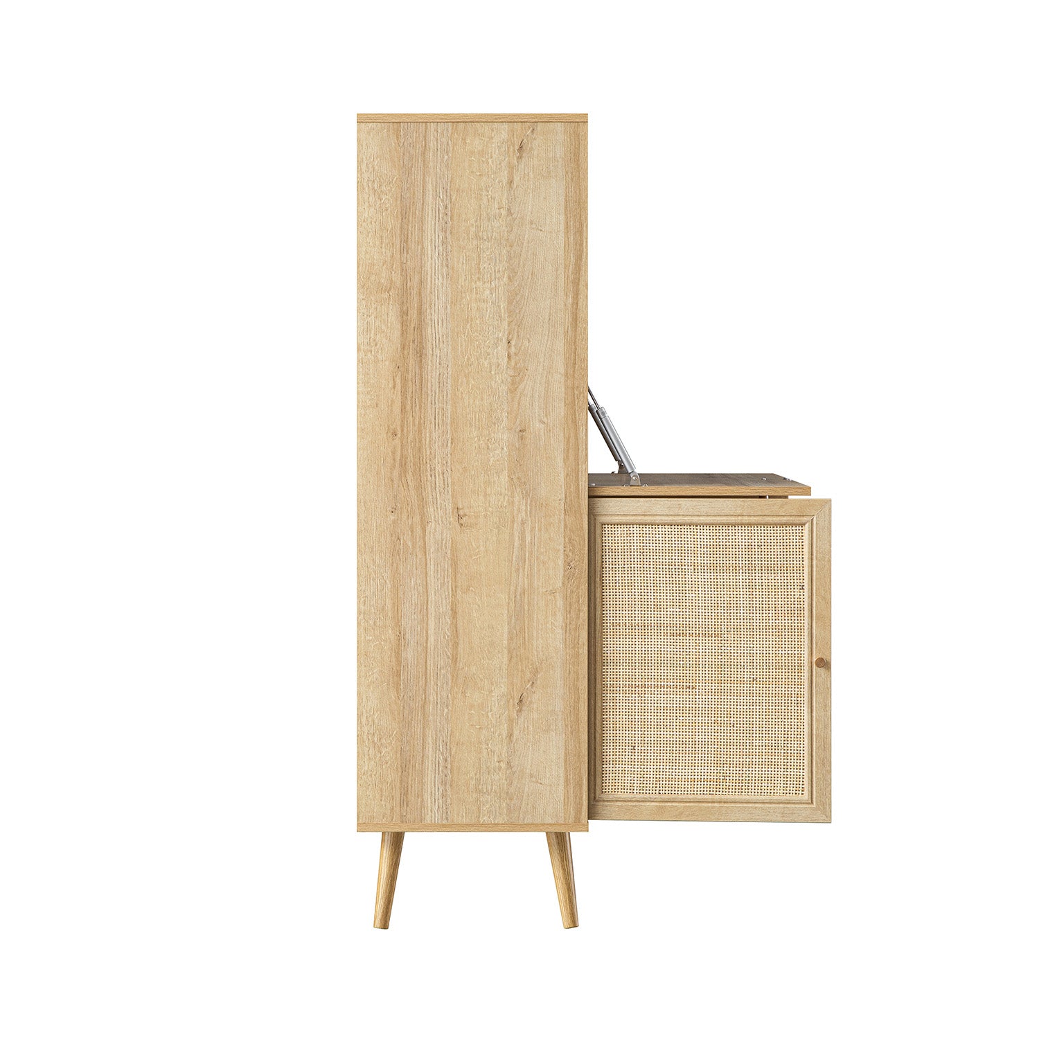 Frances Woven Rattan Writing Bureau, Natural