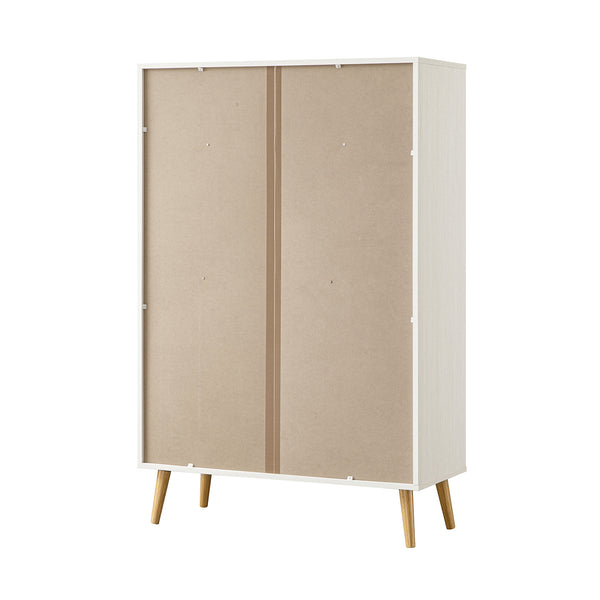 Frances Woven Rattan Writing Bureau, White