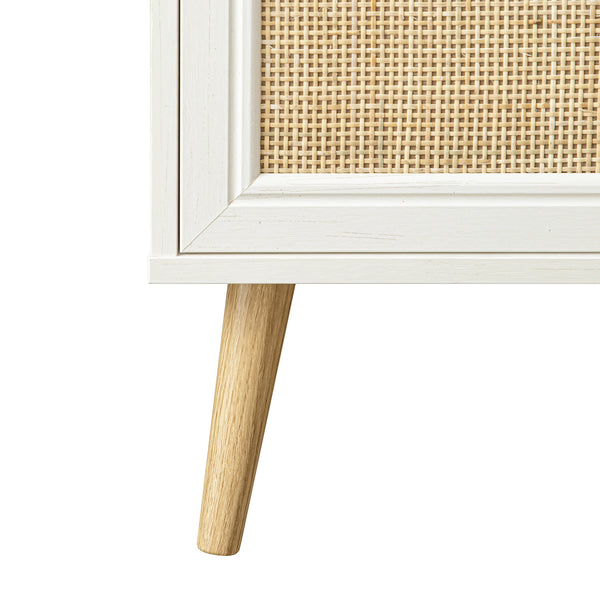 Frances Woven Rattan Writing Bureau, White