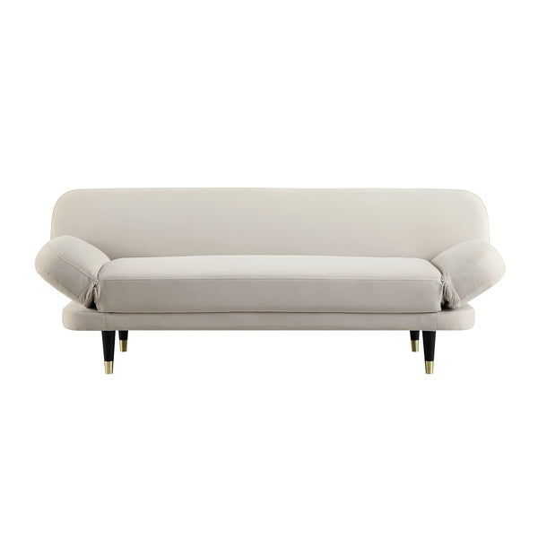 Solna 2-Seater Sofa Bed, Champagne Velvet
