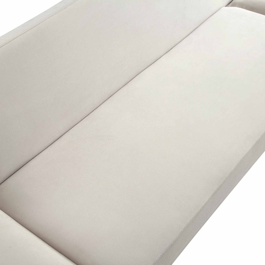 Solna 2-Seater Sofa Bed, Champagne Velvet