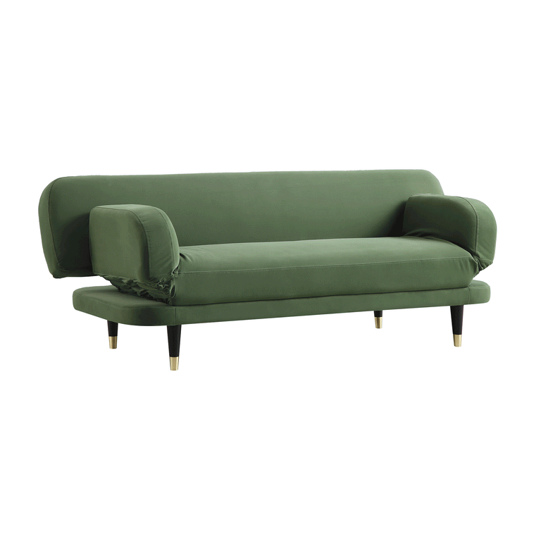 Solna 2Seater Sofa Bed, Moss Green Velvet daals