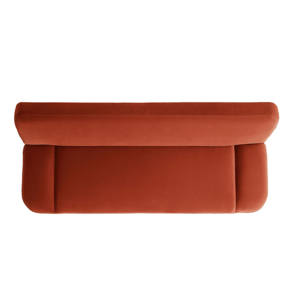 Solna 2-Seater Sofa Bed, Rust Velvet