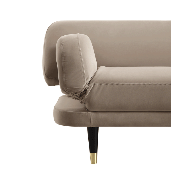 Solna 2-Seater Sofa Bed, Mink Velvet