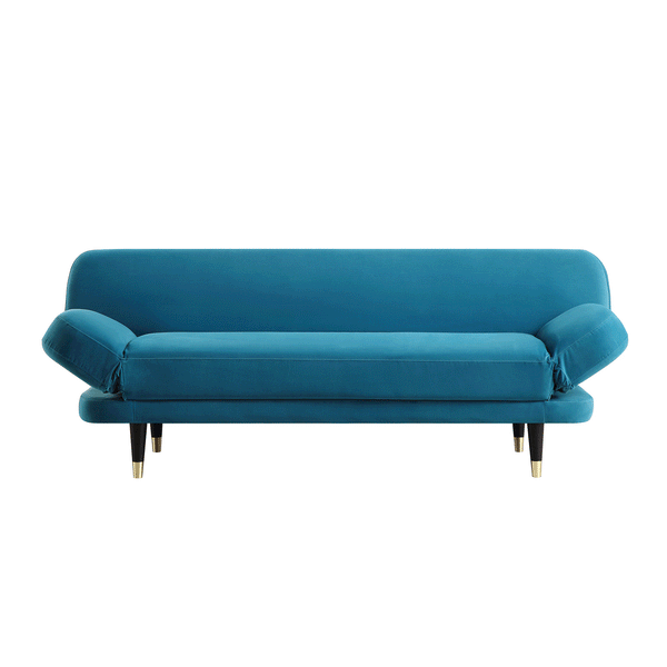 Solna 2-Seater Sofa Bed, Teal Velvet