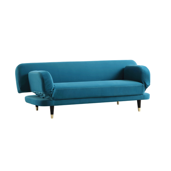 Solna 2-Seater Sofa Bed, Teal Velvet