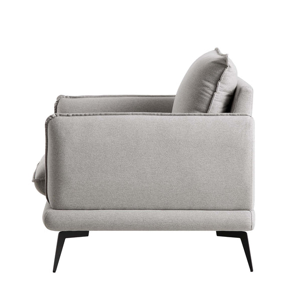 Obriel Grey Marl Fabric Armchair