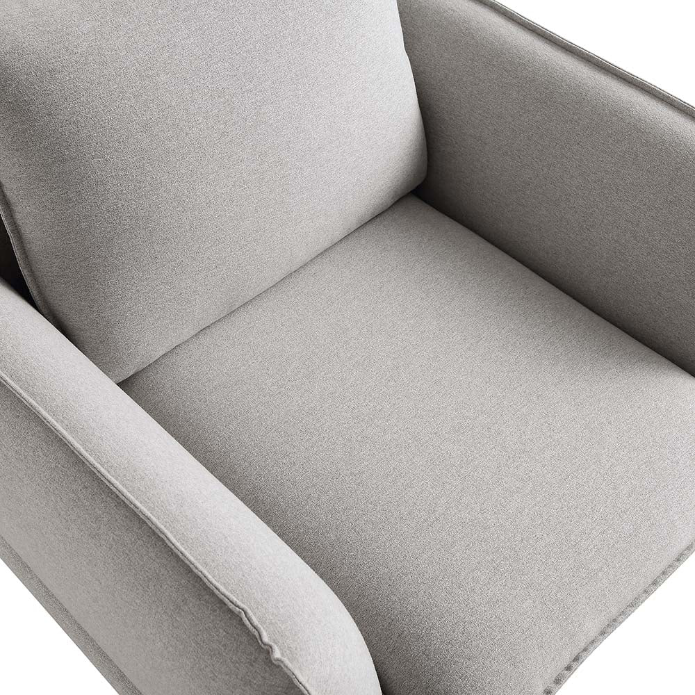 Obriel Grey Marl Fabric Armchair