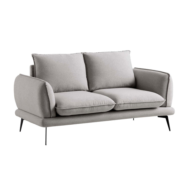 Obriel Grey Marl Fabric Sofa, 2-Seater