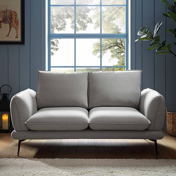 Obriel Grey Marl Fabric Sofa, 2-Seater