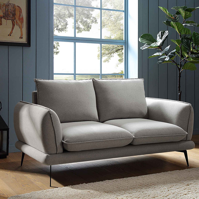 Obriel Grey Marl Fabric Sofa, 2 - Seater - daals