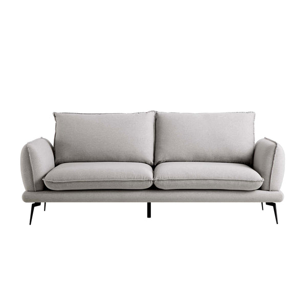 Obriel Grey Marl Fabric Sofa, 3-Seater