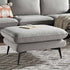Obriel Grey Marl Fabric Footstool - daals